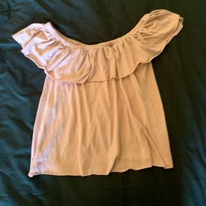 Pink ruffle dainty girly shirt
